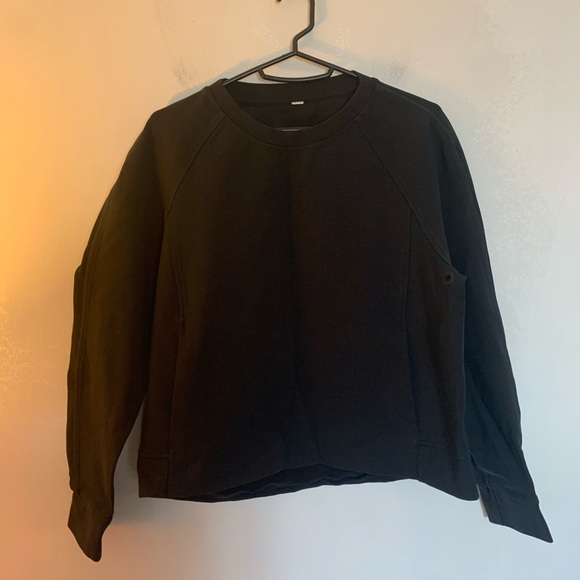 Lululemon On-Track Crew Black Size 10 - Picture 4 of 10